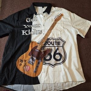 New! Route 66 Button Down Shirt Men's 2XL Unbranded